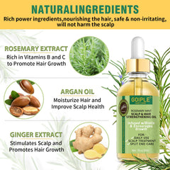 WOZUTUNT aceite de romero para cabello aporta brillo y vitalidad.