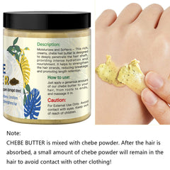 Creamy WOZUTUNT Chebe Butter texture highlighting conditioning consistency