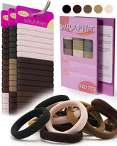 Wraphit 120pc hair ties No Damage bundle for secure, crease-free holds.