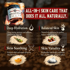 Wrath & Remedy face-body-tallow-honey-balm provides daily moisture