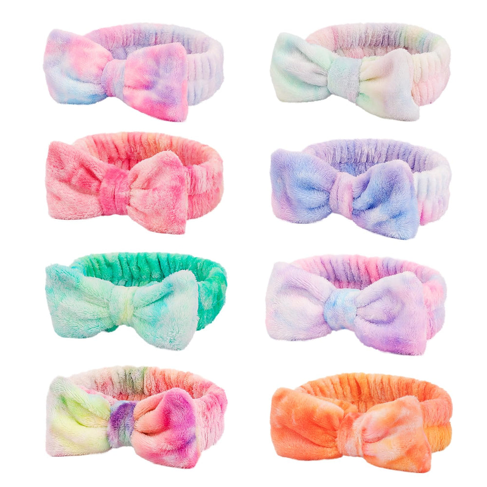 WSYUB bandas spa para lavado facial en 8 colores, cómodo y suave.