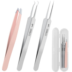 WSYUB blackhead remover tweezers with straight tip for precise blemish extraction