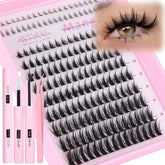 wtvane anime lash clusters kit front view for bold manga-inspired eyes and easy DIY glamour