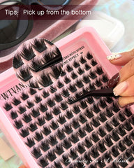 Wtvane d-curly lashes add lush curl for wide eyed effect.