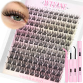 Wtvane Lash Clusters Kit wispy natural-look lashes for everyday elegance.