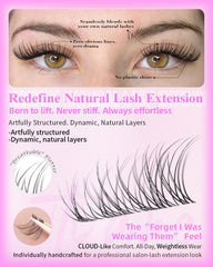 WTVANE upgraded faux mink fibers deliver soft, reusable lashes