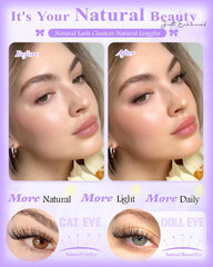 Wtvane Wispy Lash Clusters with three lengths for day to night styling.