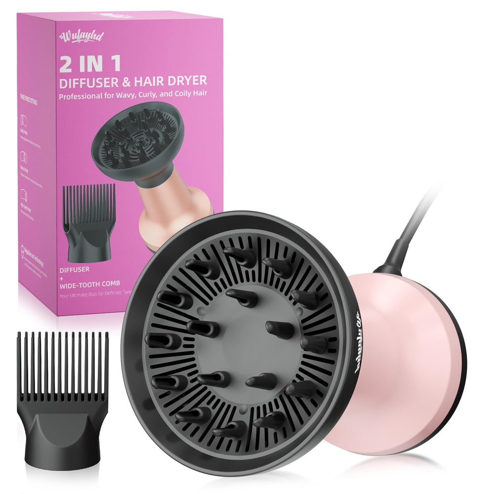 WUFAYHD 1875W motor delivers fast drying with controlled heat for curls