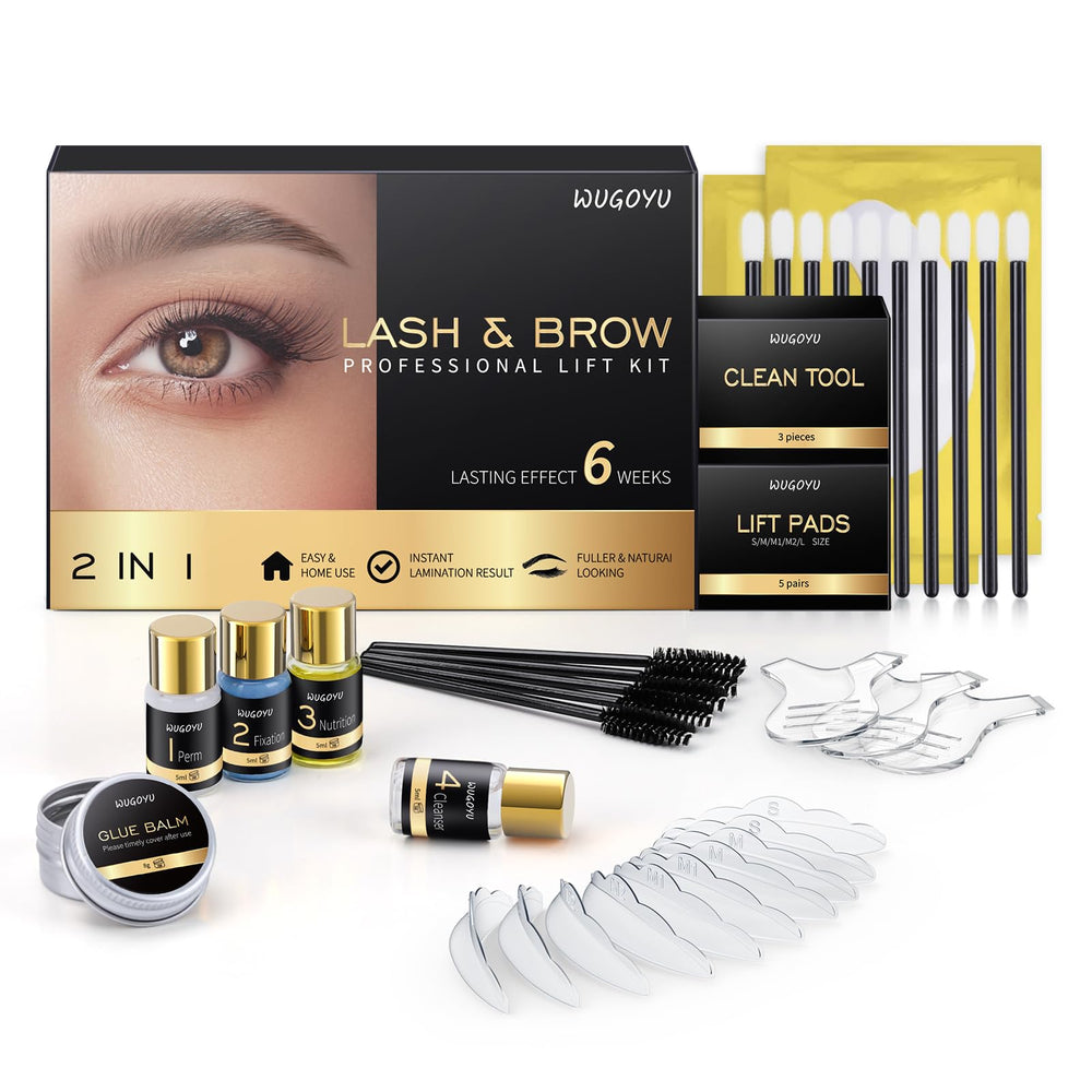 WUGOYU lash lift kit 2-in-1 for at-home salon-quality results