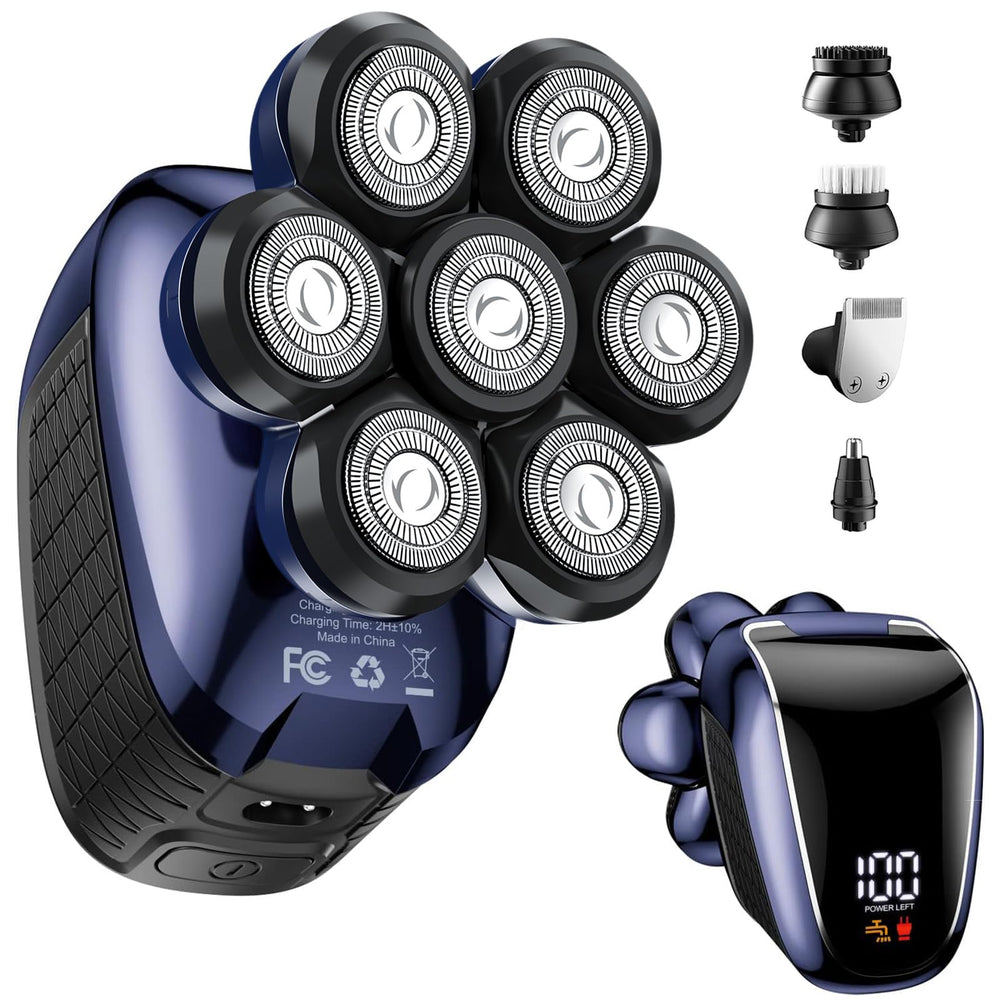 Wyklaus head shaver with 7D floating head for precise scalp grooming