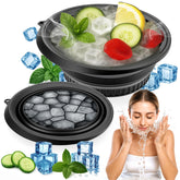 XANGNIER face bowl with built-in ice tray enables consistent cooling at home.
