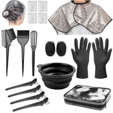 Xarchy 19pcs hair bleach kit box and bag keeps tools organized for home use.