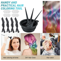 Xarchy hair dye clips secure sections for even coloring.
