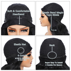 xccoco headband wig designed for daily wear, work, and events