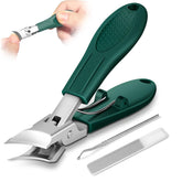 Xeaejex eagle-beak beveled nail clippers for precise cuts on thick nails.