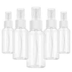 Xfbaozxy 5-pack spray bottle with leakproof cap, travel-ready for mess-free liquids.