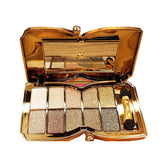 XFEXM Paleta de sombras con brillo diamante, ideal para looks impactantes.