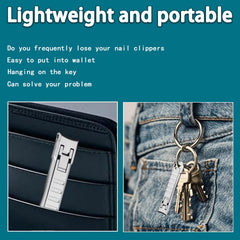 XGIZMOO nail clippers folded with built in file for on the go use