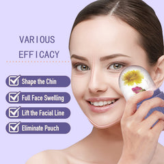 XHJRI Ice Face Roller Massager used around the eyes to reduce puffiness