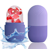 XHJRI Ice Face Roller Massager front view, compact ergonomic design for cooling skin