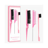 Xiangwenlan pink large brush for smoothing and sleek back styles