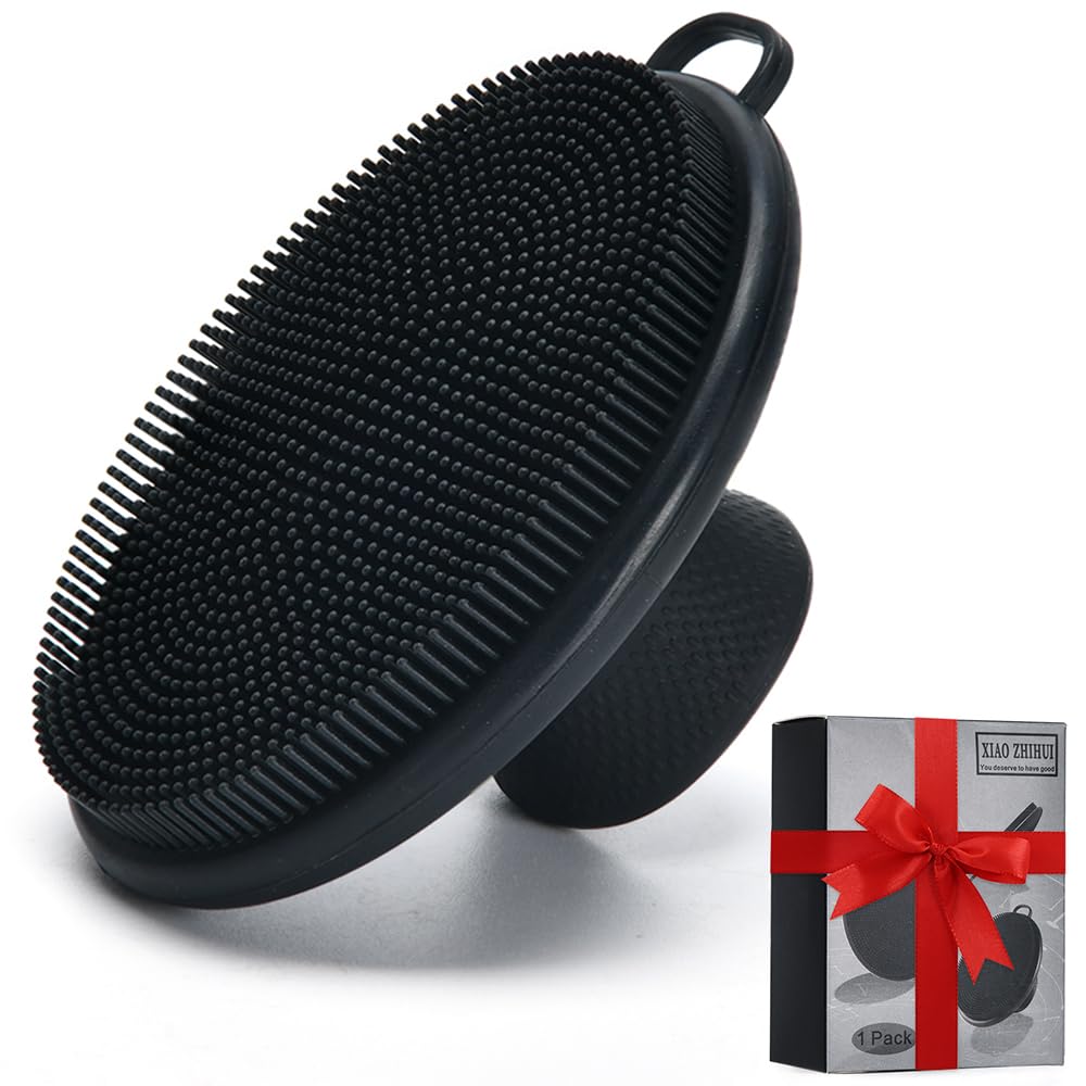 XIAOZHIHUI face scrubber with 1262 soft bristles for gentle cleansing.