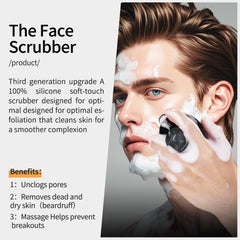 XIAOZHIHUI silicone brush with an upgraded ergonomic handle for a secure grip.