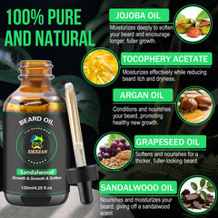 XIKEZAN argan and jojoba oil blend for healthier-looking beard