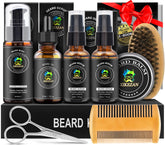 XIKEZAN beard kit packaging close-up for premium grooming visuals