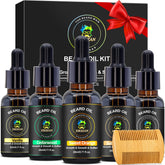 XIKEZAN beard oil set sandalwood for a calm, woody scent and soft beard