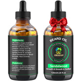 XIKEZAN sandalwood beard oil bottle for nourishing daily beard care