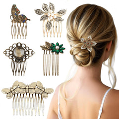 XINHONGJIN peines vintage mariposa, detalle elegante para peinado de boda