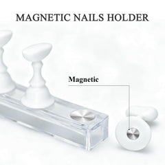 XIRON nail art display stands with magnetic base for stable designs
