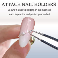 XIRON transparent nail bases offering clear, stable practice displays