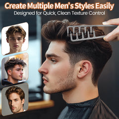 Xisilin texture comb shows volume on hair sections for texture