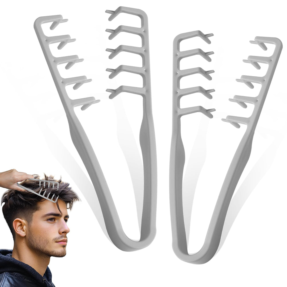 Xisilin texture comb wide-tooth front view for volumizing curls and reducing frizz