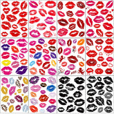 Xiyoka valentines kiss tattoos pack 12 sheets for shared celebration