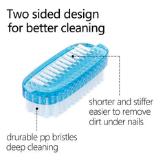 Xjinmin nail brush shorter stiffer bristles for under nail dirt removal