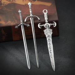 XJYHDY accesorios cabello espada vikinga con acabado antiguo