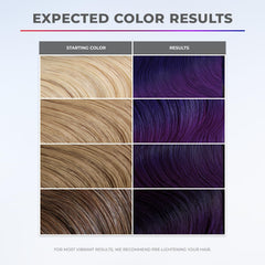 XMONDO Color on hair strands before application, ideal for light bases.