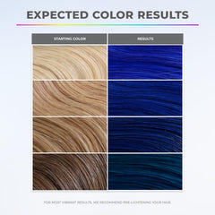 XMONDO Super Blue color mix showcases rich pigment for bold results.