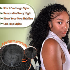 XNAIRA clip-in cap close-up highlights secure fitting and comfort