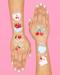 xo Fetti bachelorette and birthday tattoos – durable designs for all-night wear.
