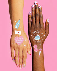 xo Fetti butterfly design tattoos add whimsy to party looks