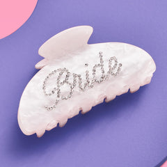 xo-fetti broche pelo garra novia frente, 4 pulgadas, peinado de boda
