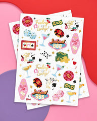 xo, Fetti casino tattoos dollar bills design for themed celebrations