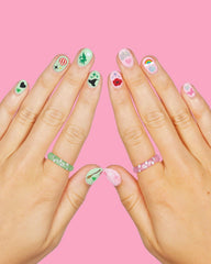 xo Fetti flying monkey nail sticker for playful party accents.