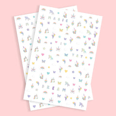 xo Fetti Kids butterfly nail stickers brighten nails for birthday looks