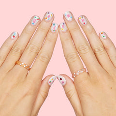 xo, Fetti kids nail stickers show stars, moons, pets for party-ready nails