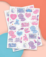 xo Fetti pink sleepover tattoos iridescent designs sparkle at celebrations